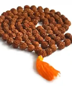 Wooden Rudraksha Mala 5 Mukhi - 108 and 1 Beads