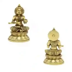 Panchadhatu Antique  Kashi Annapurna Goddess Devi Annapoorana Mata Pure Murti Idol Statue Vastu Hindu Religion God Sculpture Varanasi Same as Varanasi Temple
