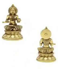 Panchadhatu Antique  Kashi Annapurna Goddess Devi Annapoorana Mata Pure Murti Idol Statue Vastu Hindu Religion God Sculpture Varanasi Same as Varanasi Temple