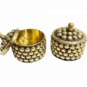 Sindur Kumkum Dani Dibbi Brass Traditional