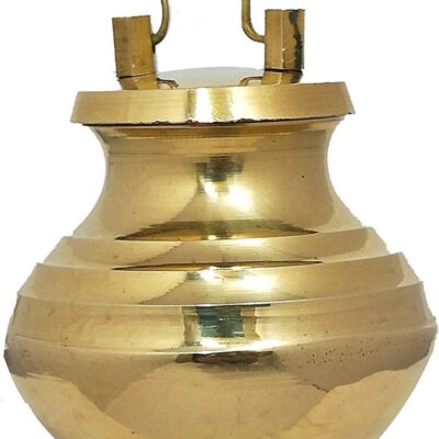 Pure Brass Gangajali Lota/Kamandal (Bronze) Pure Brass Gangajal Kalasham Kamandal Lota Gangajali Lota