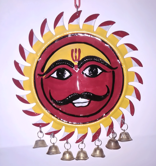 Kaal Bhairav Home Wall Hanging Face Suraksha Kavach / Shop Protection Yantra / Universal Protection Vastu Yantra from Kaal Bhairav Temple Varanasi