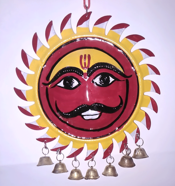 Kaal Bhairav Home Wall Hanging Face Suraksha Kavach / Shop Protection Yantra / Universal Protection Vastu Yantra from Kaal Bhairav Temple Varanasi