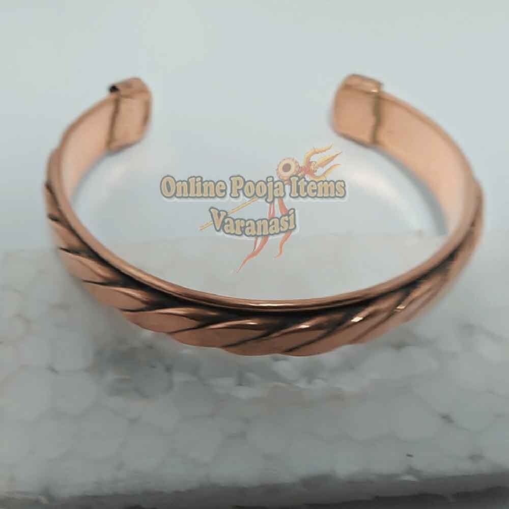 Buy Shiv Om Rudraksha And Gemstones Copper Brass Om Namah Shivaya Healing Ashtadhatu  Bracelet Kada Free Size for Men Online at desertcartINDIA